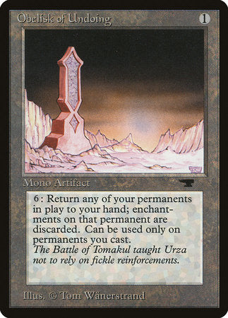 Obelisk of Undoing [Antiquities] | Mindsight Gaming