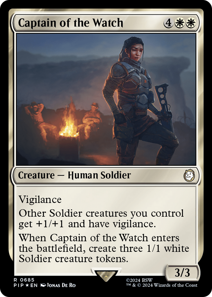 Captain of the Watch (Surge Foil) [Fallout] | Mindsight Gaming