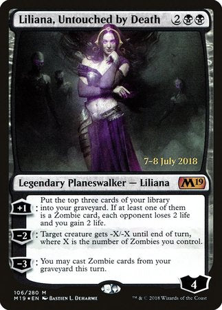Liliana, Untouched by Death [Core Set 2019 Promos] | Mindsight Gaming
