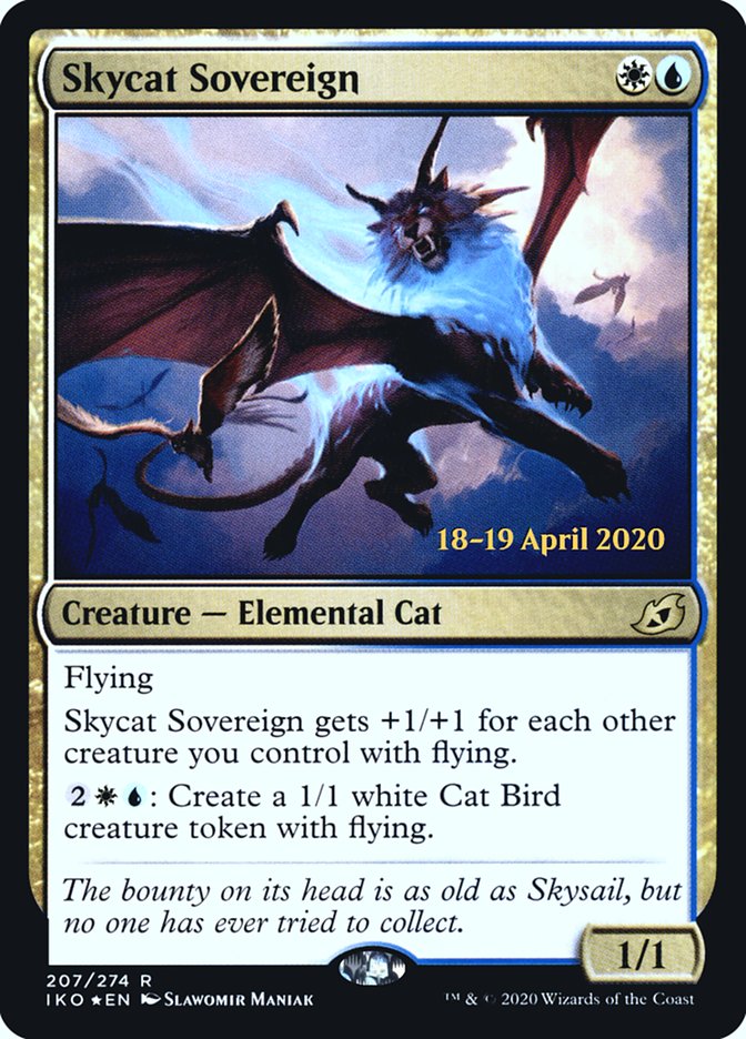 Skycat Sovereign  [Ikoria: Lair of Behemoths Prerelease Promos] | Mindsight Gaming