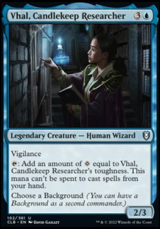 Vhal, Candlekeep Researcher [Commander Legends: Battle for Baldur's Gate] | Mindsight Gaming