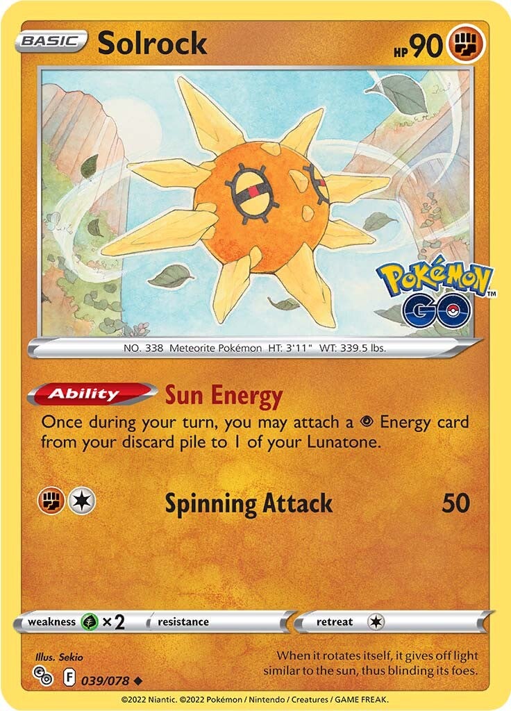 Solrock (039/078) [Pokémon GO] | Mindsight Gaming