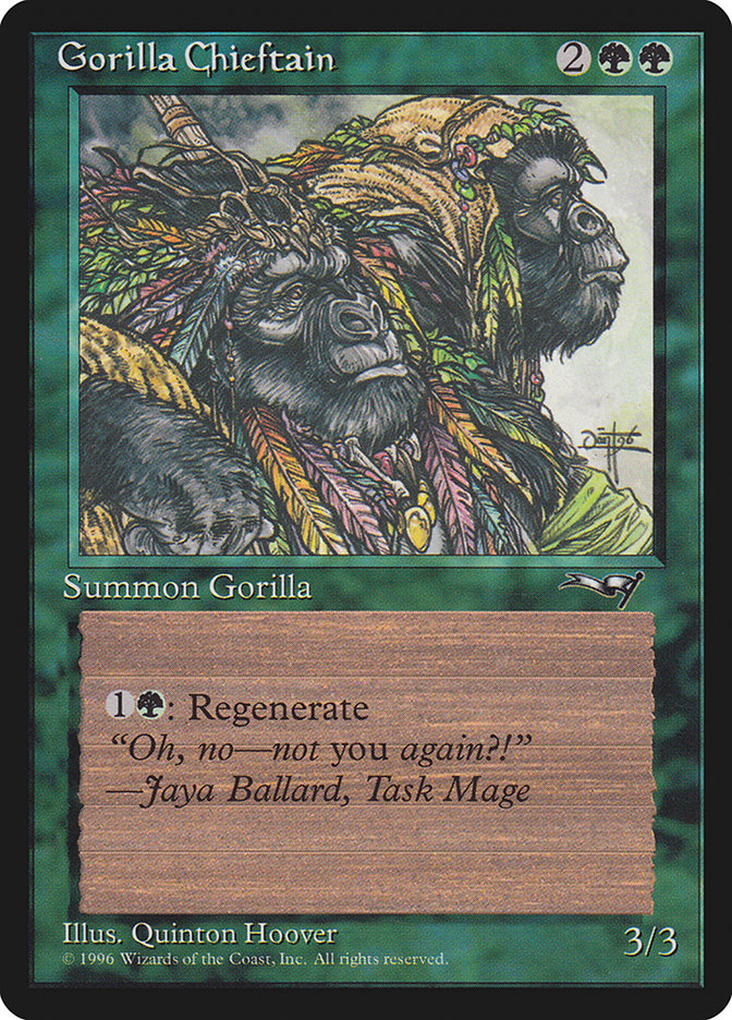 Gorilla Chieftain (Two Gorilla Art) [Alliances] | Mindsight Gaming