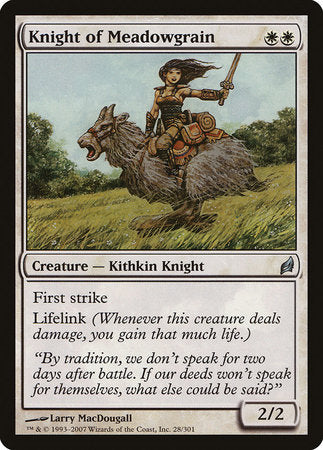 Knight of Meadowgrain [Lorwyn] | Mindsight Gaming