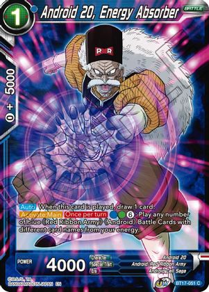 Android 20, Energy Absorber (BT17-051) [Ultimate Squad] | Mindsight Gaming