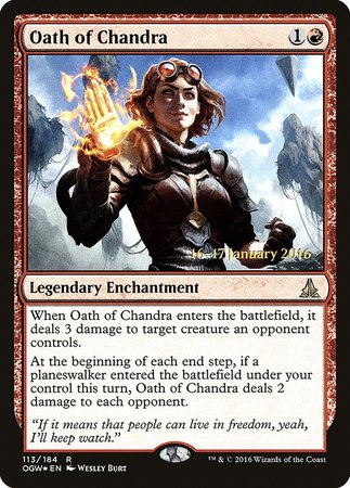 Oath of Chandra [Oath of the Gatewatch Promos] | Mindsight Gaming