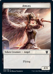 Angel // Clue Double-sided Token [Innistrad: Crimson Vow Commander Tokens] | Mindsight Gaming