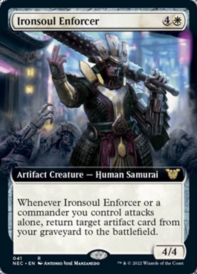 Ironsoul Enforcer (Extended) [Kamigawa: Neon Dynasty Commander] | Mindsight Gaming