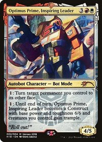 Optimus Prime, Inspiring Leader [Unique and Miscellaneous Promos] | Mindsight Gaming