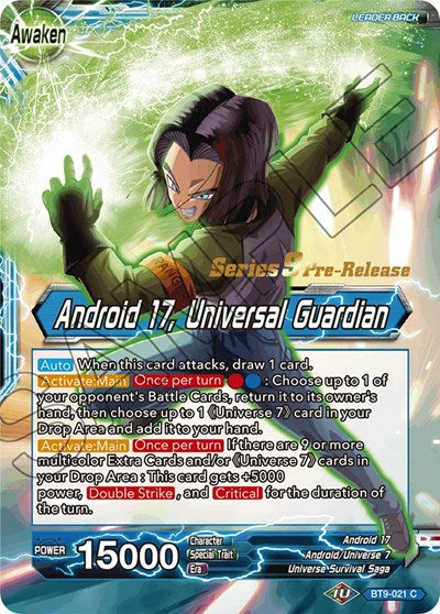 Android 17 // Android 17, Universal Guardian (Universal Onslaught) [BT9-021] | Mindsight Gaming