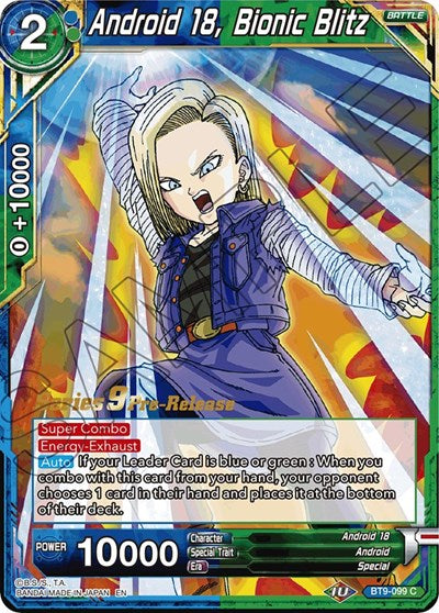Android 18, Bionic Blitz (Universal Onslaught) [BT9-099] | Mindsight Gaming