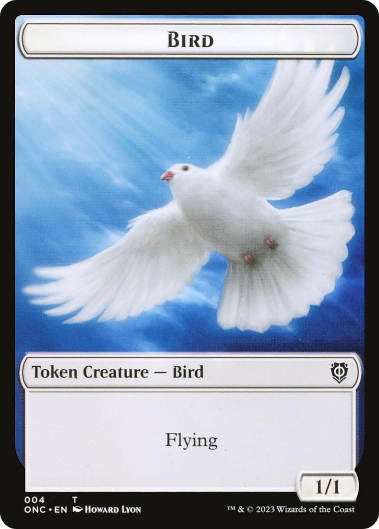 Bird // Cat Double-Sided Token [Phyrexia: All Will Be One Commander Tokens] | Mindsight Gaming