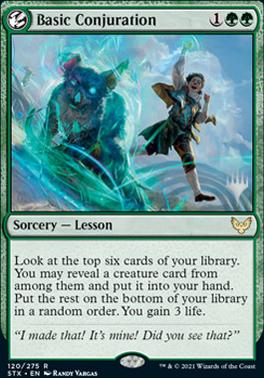 Basic Conjuration (Promo Pack) [Strixhaven: School of Mages Promos] | Mindsight Gaming