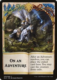 On An Adventure // Spirit Double-sided Token (Challenger 2020) [Unique and Miscellaneous Promos] | Mindsight Gaming