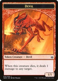 Devil // Satyr Double-sided Token (Challenger 2020) [Unique and Miscellaneous Promos] | Mindsight Gaming