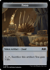 Faerie // Food (0010) Double-Sided Token [Wilds of Eldraine Tokens] | Mindsight Gaming