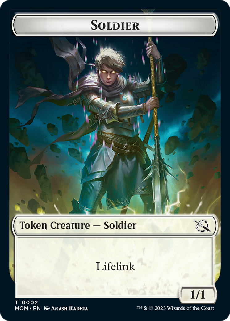 Soldier // Knight Double-Sided Token [March of the Machine Tokens] | Mindsight Gaming