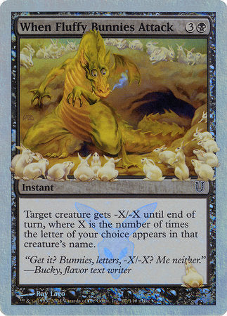 When Fluffy Bunnies Attack (Alternate Foil) [Unhinged] | Mindsight Gaming