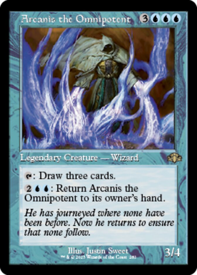 Arcanis the Omnipotent (Retro) [Dominaria Remastered] | Mindsight Gaming