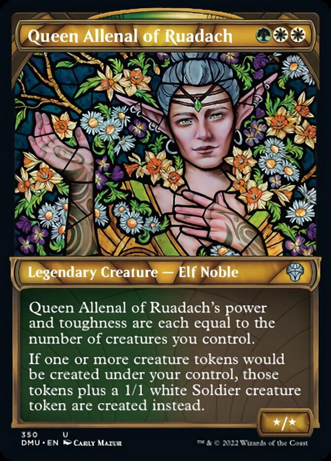 Queen Allenal of Ruadach (Showcase Textured) [Dominaria United] | Mindsight Gaming