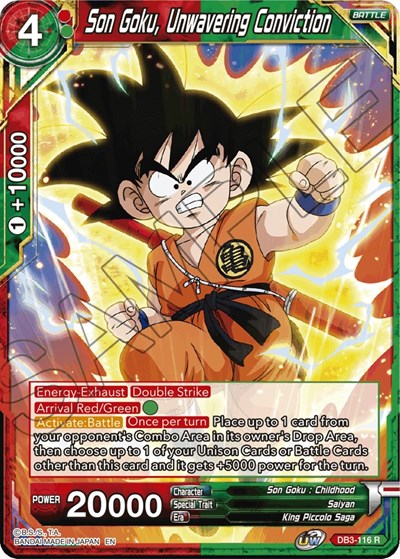 Son Goku, Unwavering Conviction [DB3-116] | Mindsight Gaming