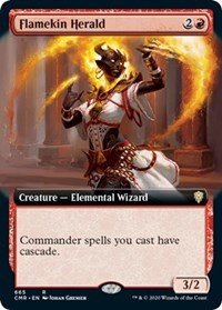 Flamekin Herald (Extended Art) [Commander Legends] | Mindsight Gaming