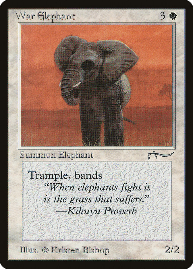 War Elephant (Light Mana Cost) [Arabian Nights] | Mindsight Gaming