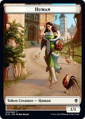 Human // Beast Double-sided Token (Challenger 2021) [Unique and Miscellaneous Promos] | Mindsight Gaming