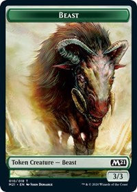 Beast // Insect Double-sided Token (Challenger 2021) [Unique and Miscellaneous Promos] | Mindsight Gaming