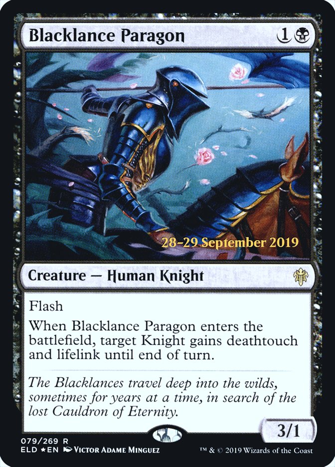 Blacklance Paragon  [Throne of Eldraine Prerelease Promos] | Mindsight Gaming