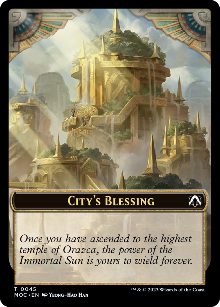 Butterfly // City's Blessing Double-Sided Token [March of the Machine Commander Tokens] | Mindsight Gaming