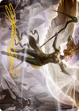 Sigarda's Splendor Art Card (Gold-Stamped Signature) [Innistrad: Midnight Hunt Art Series] | Mindsight Gaming
