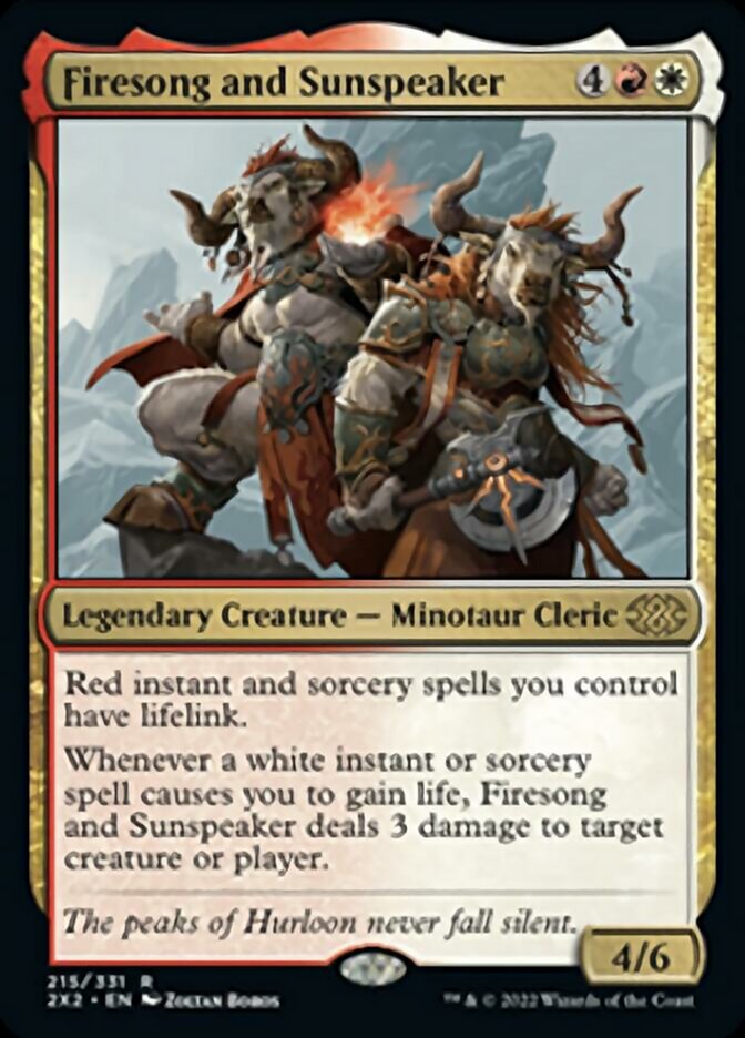 Firesong and Sunspeaker [Double Masters 2022] | Mindsight Gaming