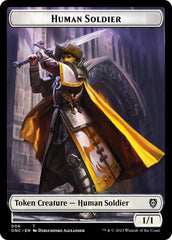 Human Soldier // Elephant Double-Sided Token [Phyrexia: All Will Be One Commander Tokens] | Mindsight Gaming
