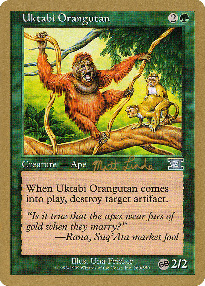 Uktabi Orangutan (Matt Linde) (SB) [World Championship Decks 1999] | Mindsight Gaming