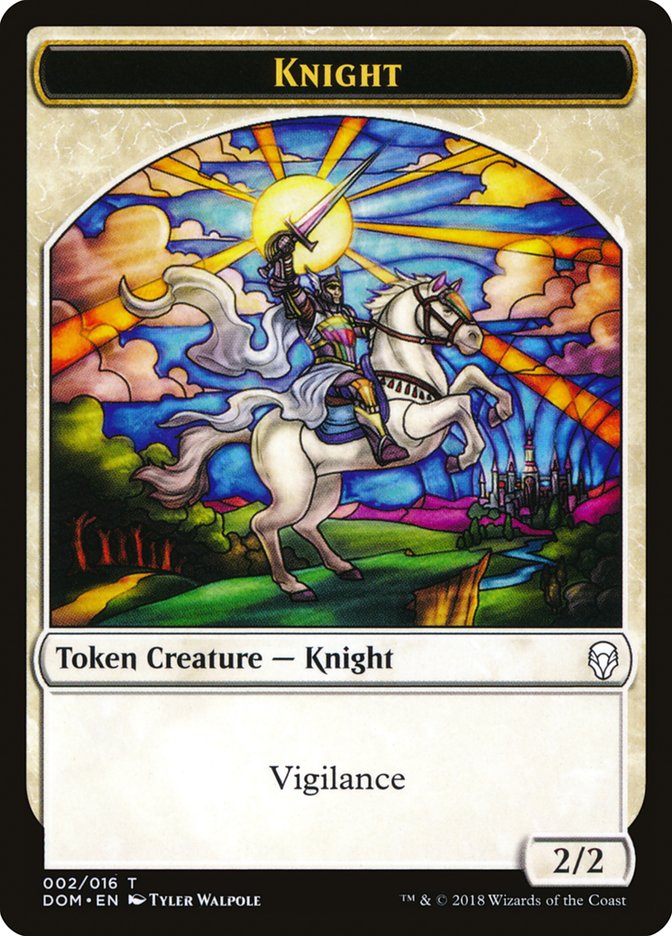Knight (002/016) [Dominaria Tokens] | Mindsight Gaming