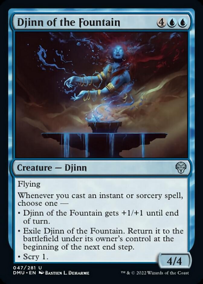 Djinn of the Fountain [Dominaria United] | Mindsight Gaming