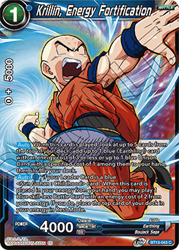 Krillin, Energy Fortification (Common) [BT13-043] | Mindsight Gaming