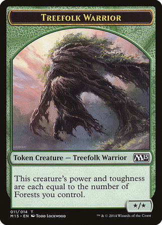 Treefolk Warrior Token [Magic 2015 Tokens] | Mindsight Gaming