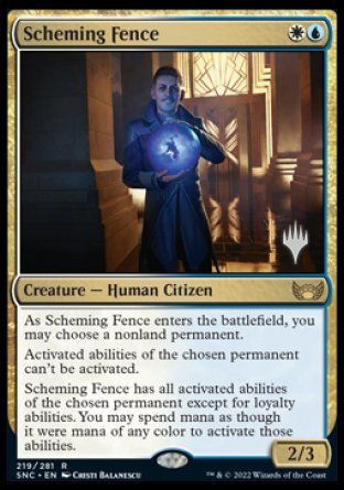 Scheming Fence (Promo Pack) [Streets of New Capenna Promos] | Mindsight Gaming