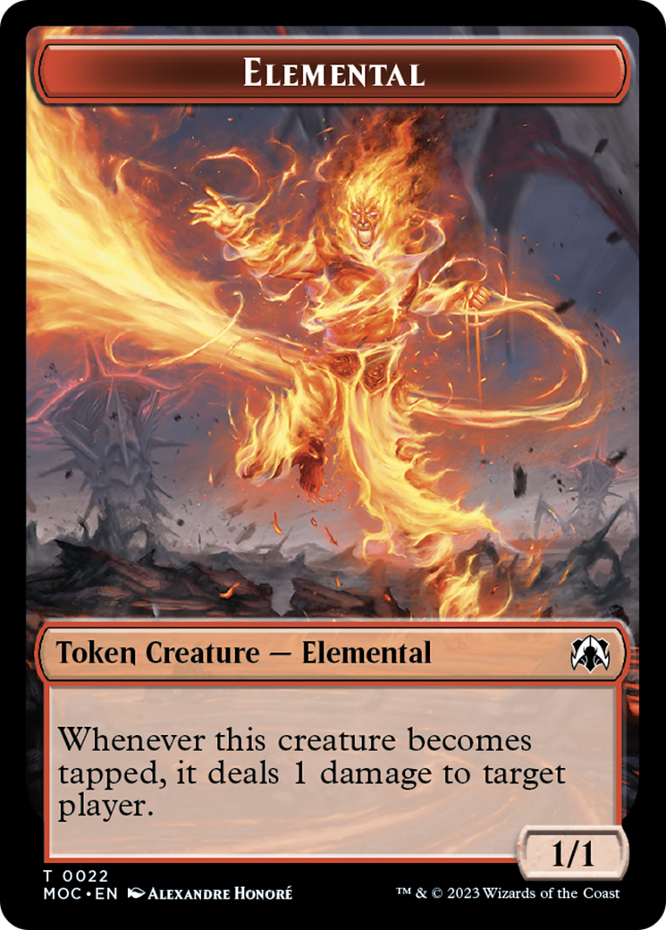 Elemental (22) // Faerie Double-Sided Token [March of the Machine Commander Tokens] | Mindsight Gaming