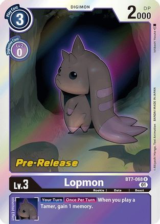 Lopmon [BT7-068] [Next Adventure Prerelease Cards] | Mindsight Gaming