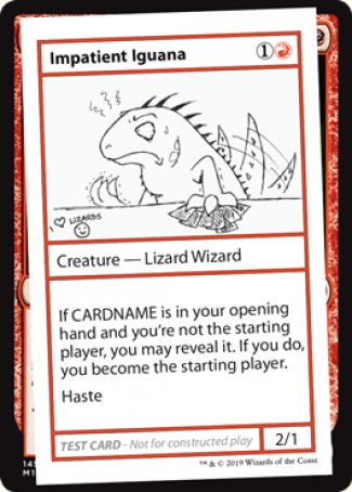 Impatient Iguana (2021 Edition) [Mystery Booster Playtest Cards] | Mindsight Gaming