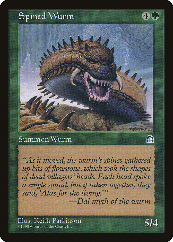 Spined Wurm [Stronghold] | Mindsight Gaming
