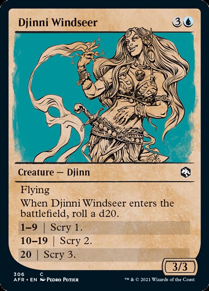 Djinni Windseer (Showcase) [Dungeons & Dragons: Adventures in the Forgotten Realms] | Mindsight Gaming