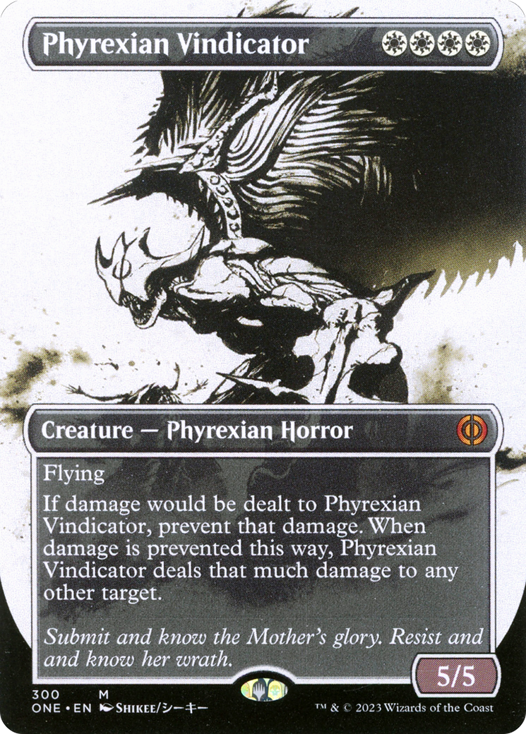 Phyrexian Vindicator (Borderless Ichor) [Phyrexia: All Will Be One] | Mindsight Gaming