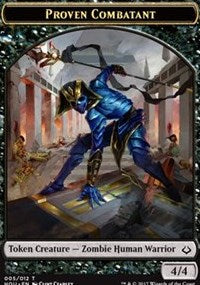 Proven Combatant // Cat Double-sided Token [Hour of Devastation Tokens] | Mindsight Gaming
