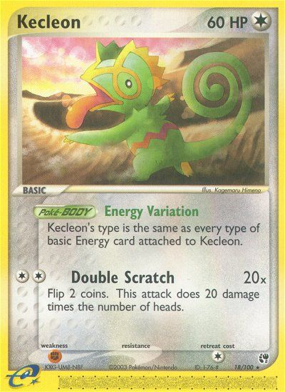 Kecleon (18/100) [EX: Sandstorm] | Mindsight Gaming