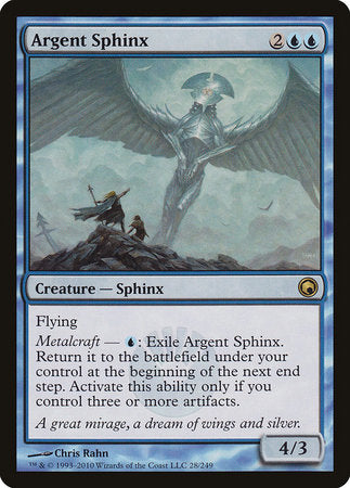 Argent Sphinx [Scars of Mirrodin] | Mindsight Gaming