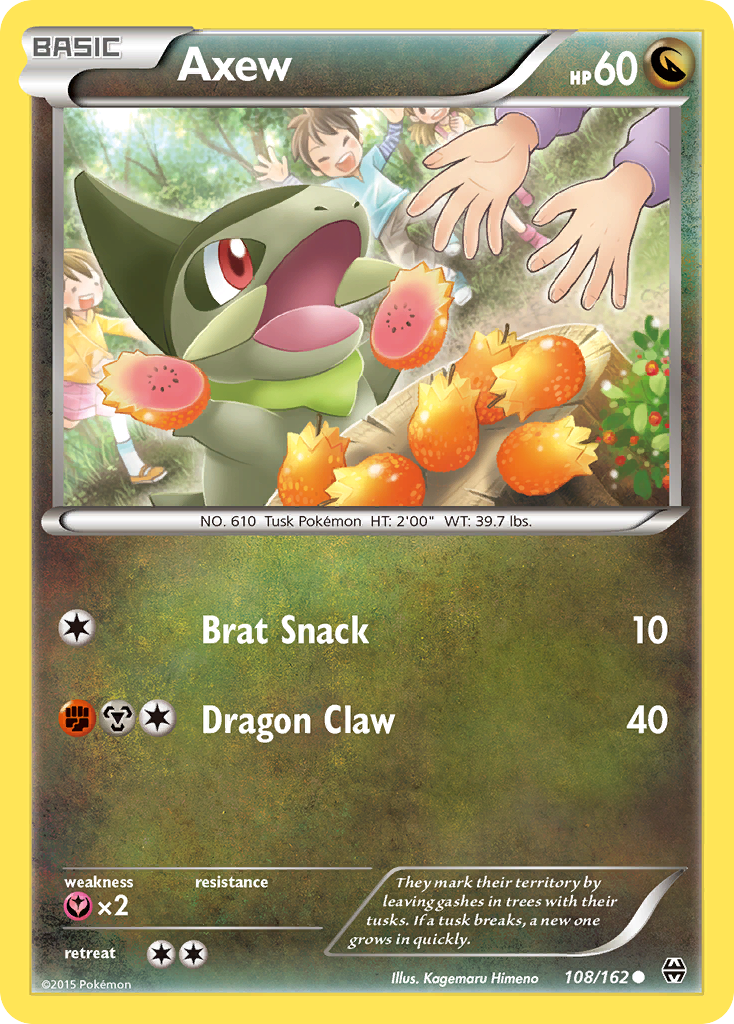 Axew (108/162) [XY: BREAKthrough] | Mindsight Gaming